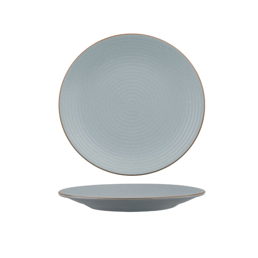 Coupe Plate Ribbed | Bluestone 210mm