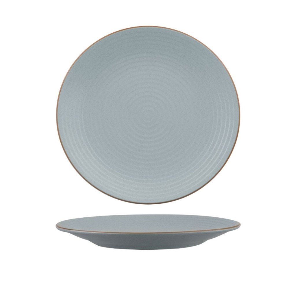 Coupe Plate Ribbed | Bluestone 265mm