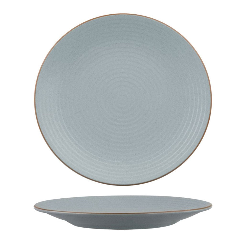 Coupe Plate Ribbed | Bluestone 310mm