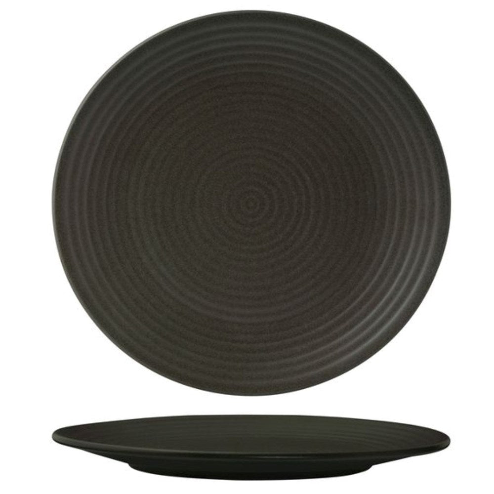 Coupe Plate Ribbed | Charcoal 310mm