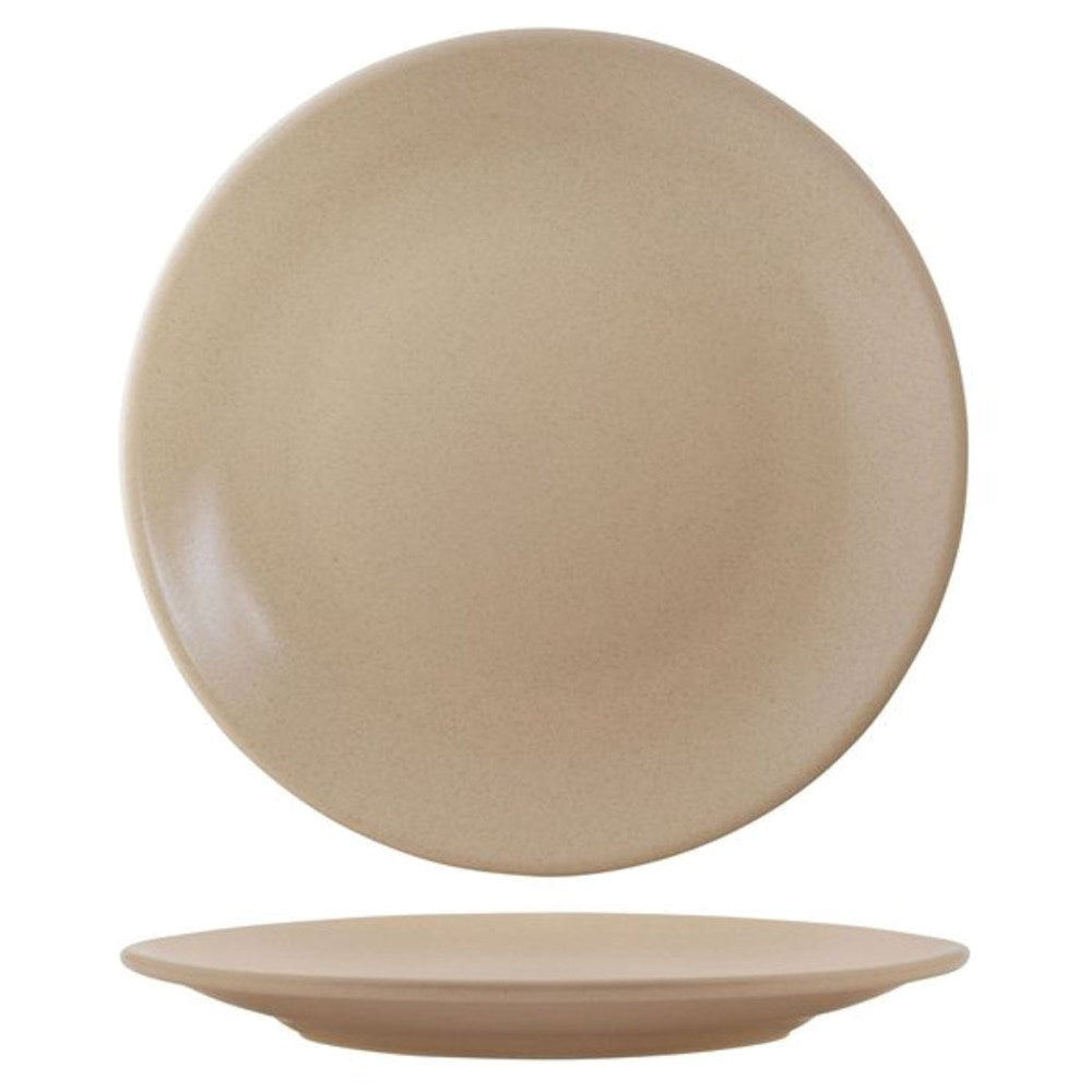 Coupe Plate Ribbed | Sand 310mm