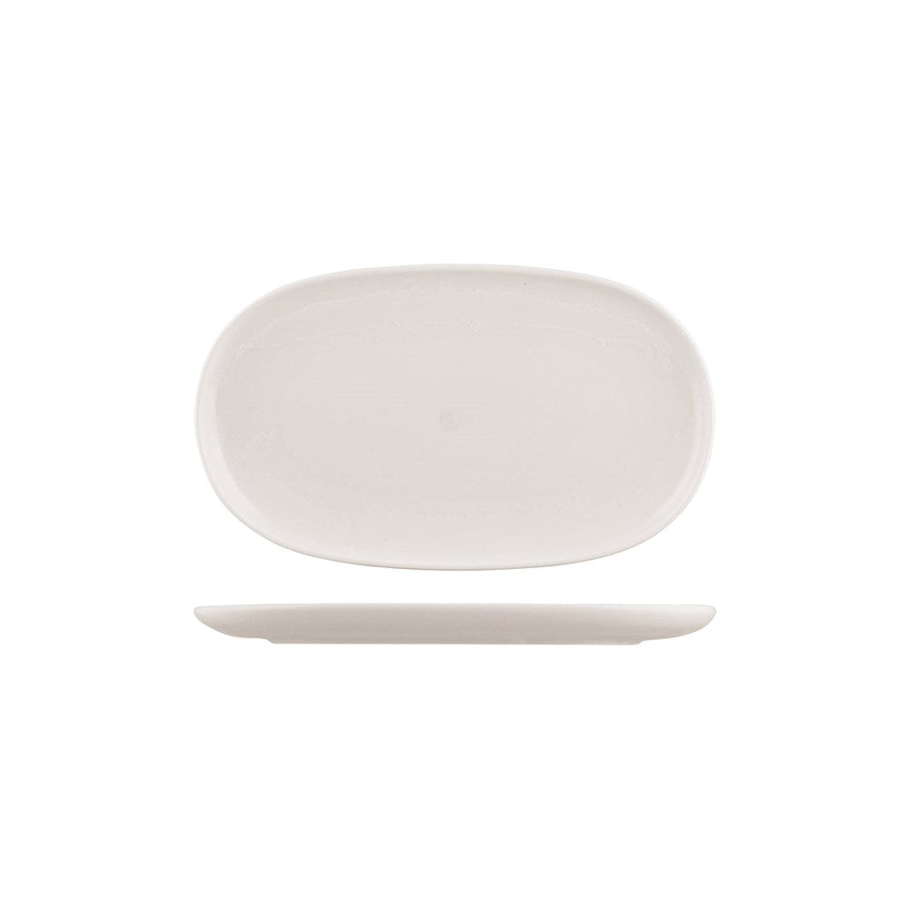 Oval Coupe Plate | Snow 305x180mm