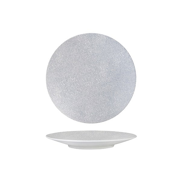 Zen Round Coupe Plate | Grey Web 205mm