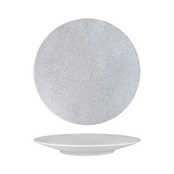 Zen Round Coupe Plate | Grey Web 275mm
