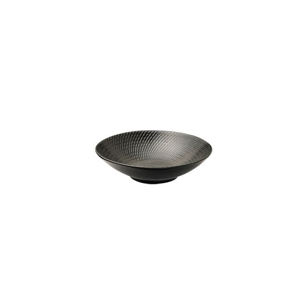 Zen Round Bowl | Black Swirl 145mm
