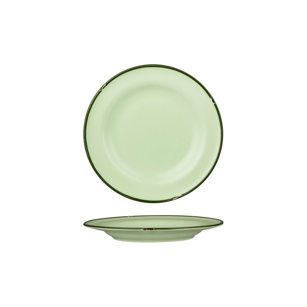 Tin Tin Round Plate | Green/Green 210mm