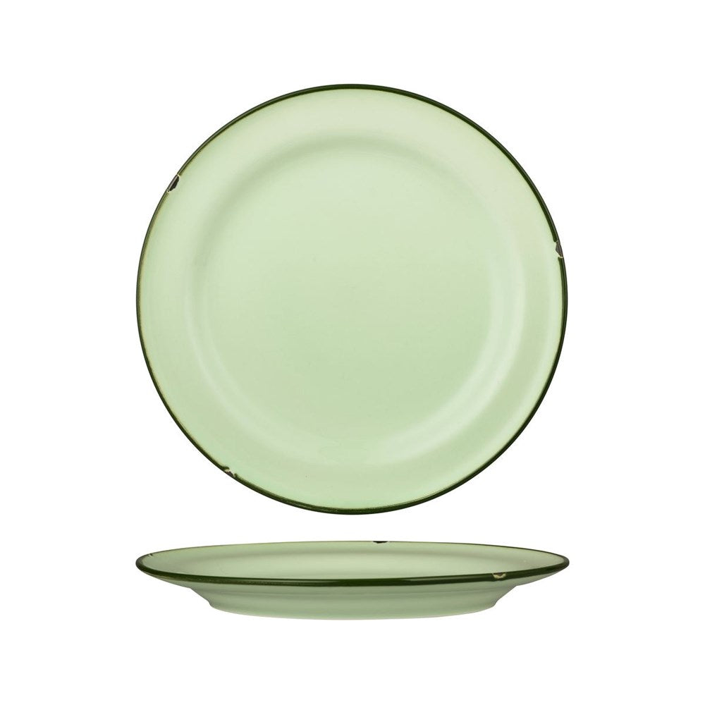 Tin Tin Round Plate | Green/Green 270mm