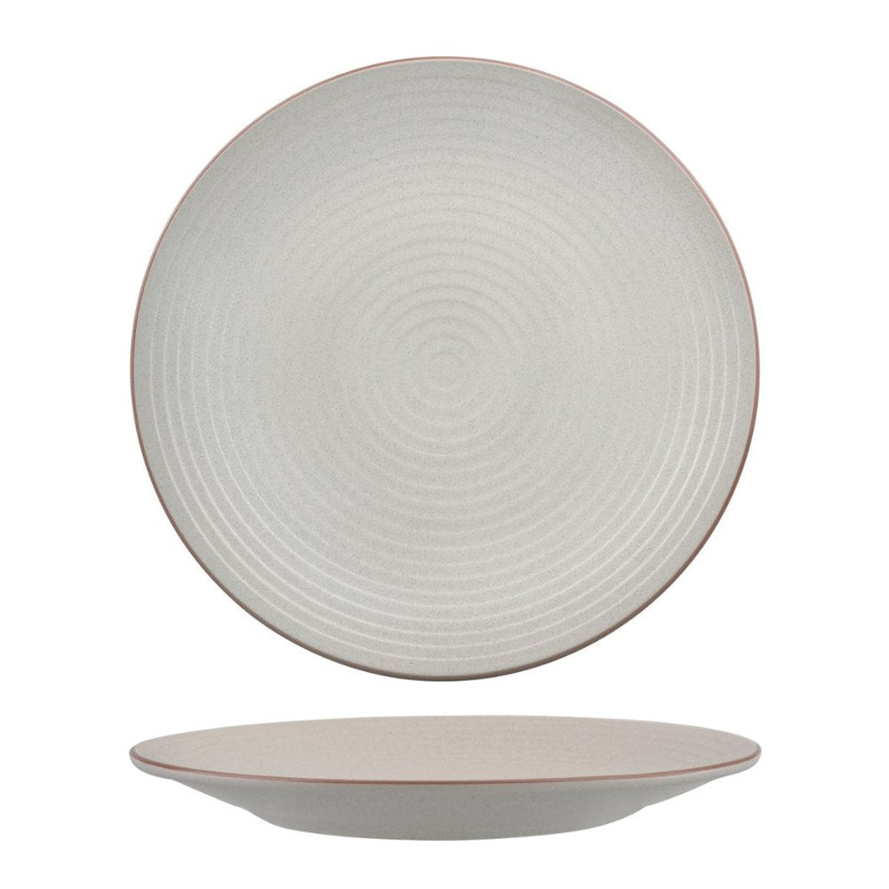 Coupe Plate Ribbed | Mineral 310mm