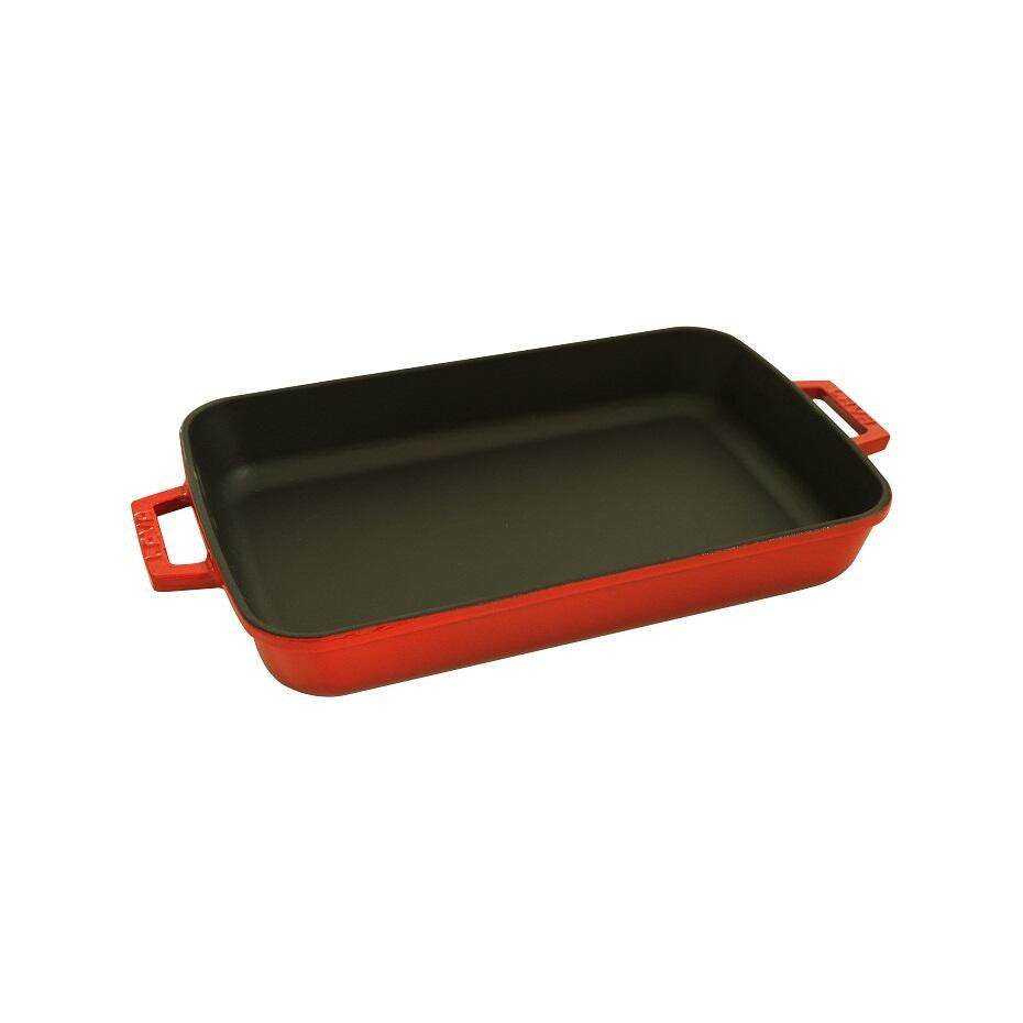 Cast Iron Rectangular Dish Red 470x261mm 4.8ltr