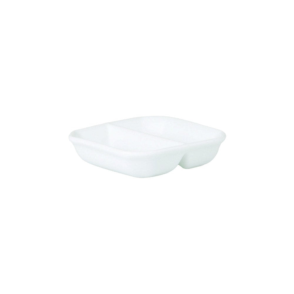 Divided Spice Dish | White 85x85mm