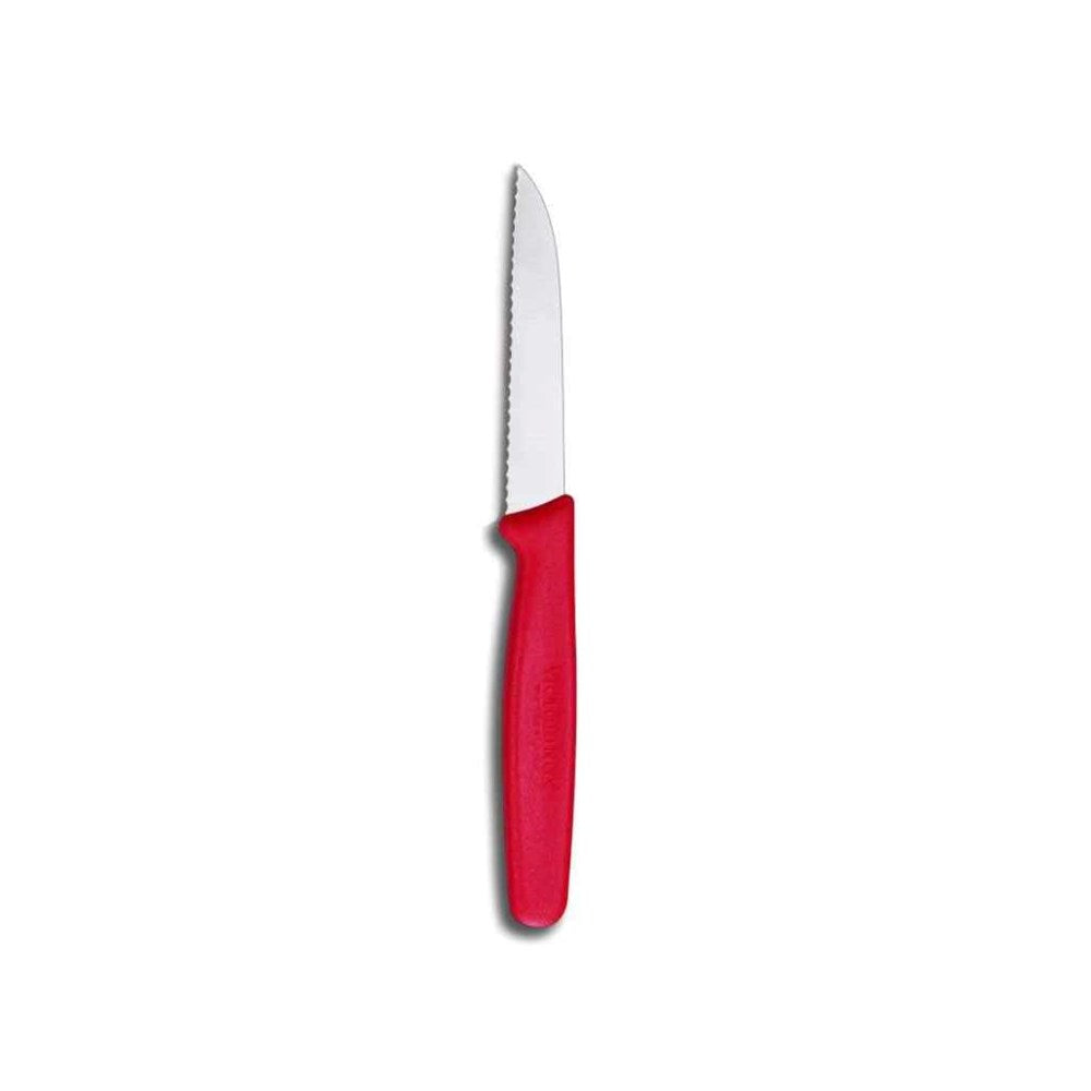 Paring Knife | Serrated Wavy Red 80mm