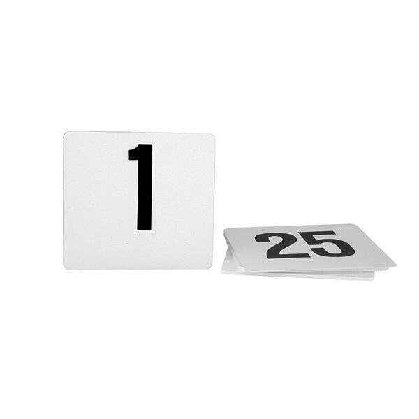 Large Table Number Set 1-25 | Black on White