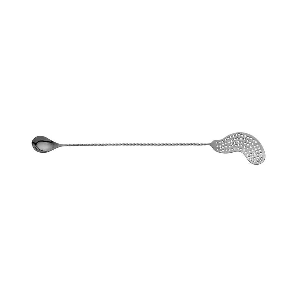Bar Spoon with Strainer | Gun Metal 390mm