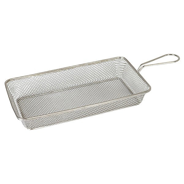 S/S Rectangular Service Basket 260x130x50mm