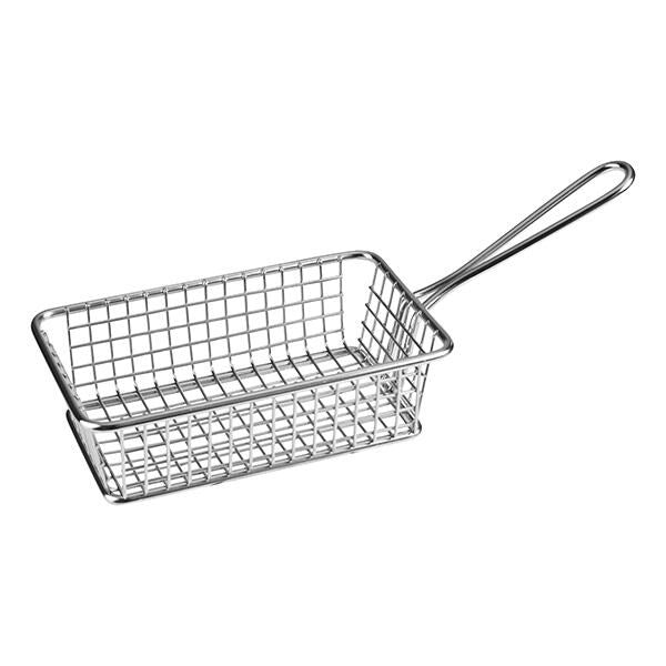 S/S Rectangular Service Basket 260x102x80mm