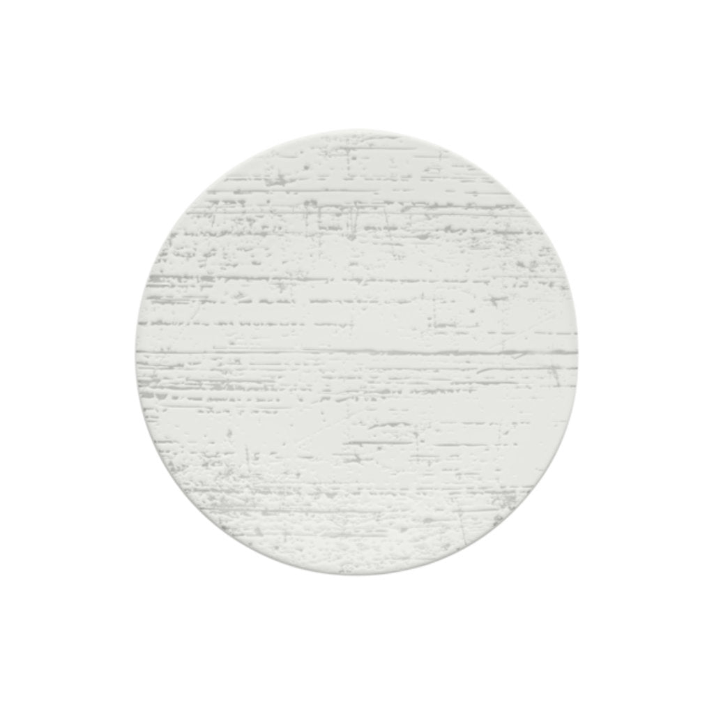Drizzle Round Coupe Plate | White 210mm