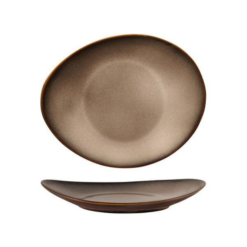 Rustic Oval Coupe Plate | Rustic Sama 225x185mm