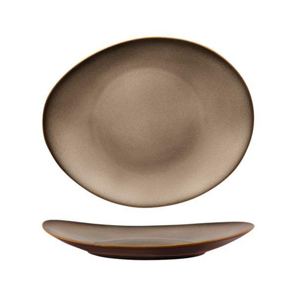 Rustic Oval Coupe Plate | Rustic Sama 290x245mm