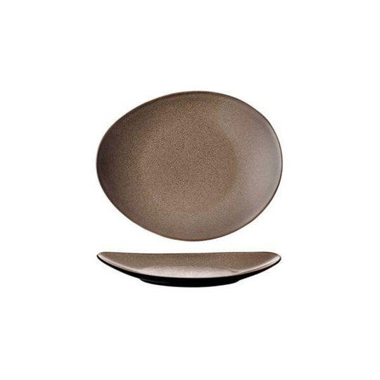 Rustic Oval Plate | Chestnut 185x155mm