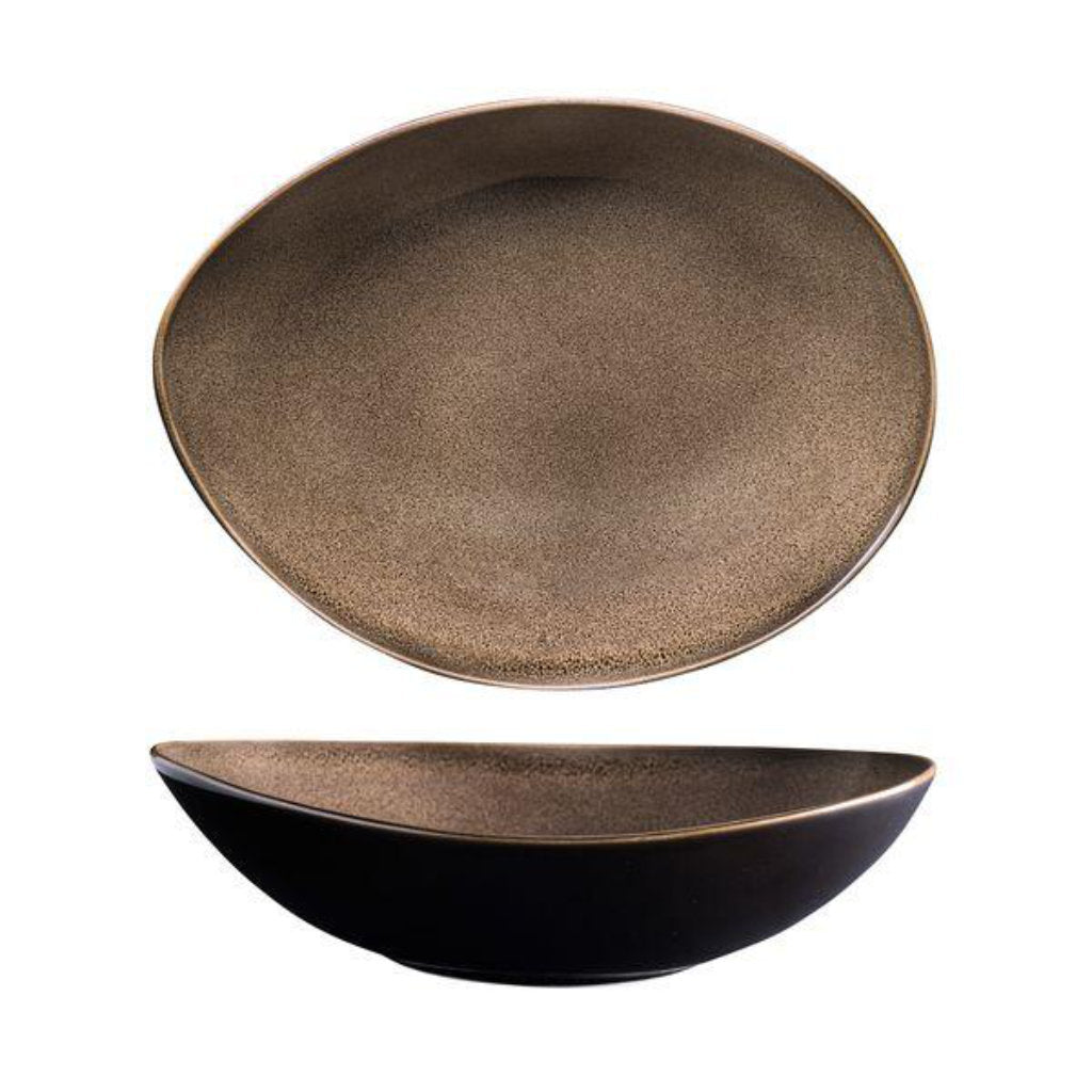 Rustic Oval Share Bowl | Chestnut 280x215mm