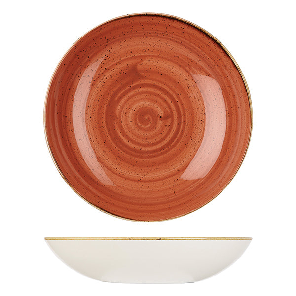 Stonecast Round Coupe Bowl | Spiced Orange 310mm