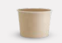 Bamboo Food Container 475ml 115x93x80mm 16oz Pkt 50/10
