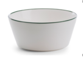 EVO Roman with Rim Large Bowl | White 160x80mm