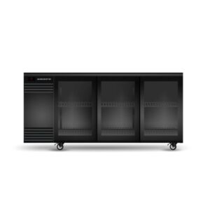 BackBar Underbench Chiller 3 Door Sliding | Black/White