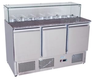 Atosa Saladette Pizza Table 3 Door | 1365mm