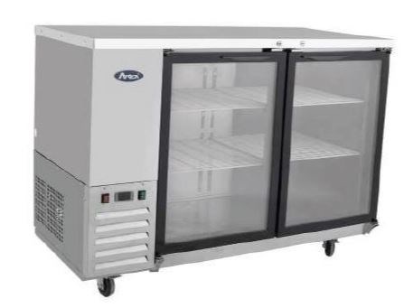 Atosa Back Bar Chiller | 2 Door Glass 1220mm
