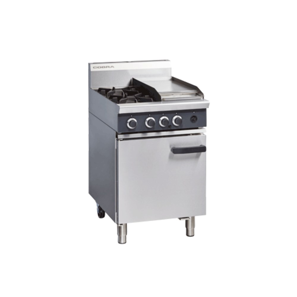 Griddle Gas Range Static Oven | 2 Burner | 600mm
