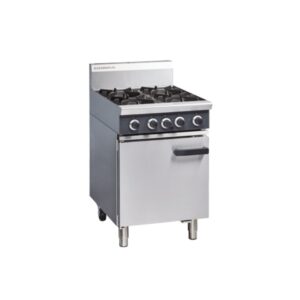 Griddle Gas Range Static Oven | 4 Burner | 600mm
