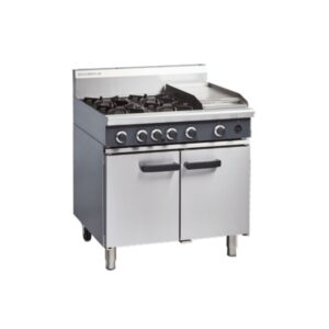 Griddle Gas Range Static Oven | 4 Burner | 900mm