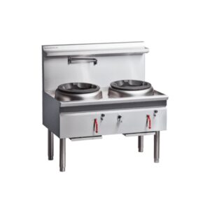 Gas Waterless Wok | 2 Hole | 2 Duckbill | 1200mm