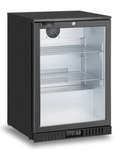 Atosa Back Bar Chiller | 1 Door Swing Black 600mm