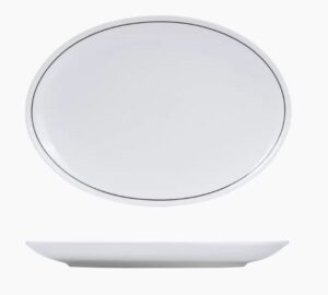 Princeton Black Oval Coupe | 320x230mm