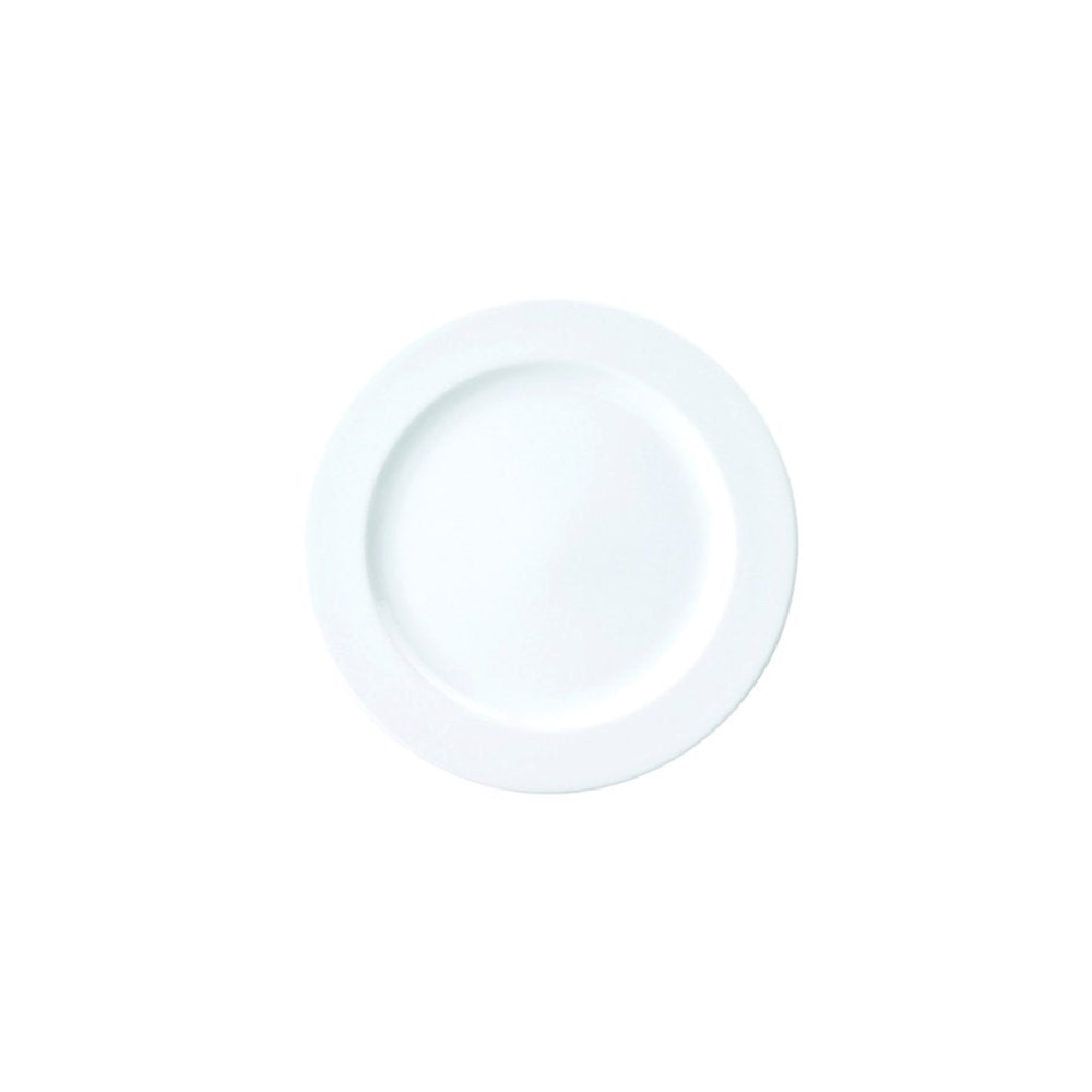 Round Plate Wide Rim | White 210mm