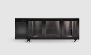 Backbar Slimline Chiller 3 Door Glass