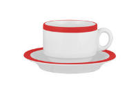 Studio Tea Saucer | 146mm Hot Chilli Red