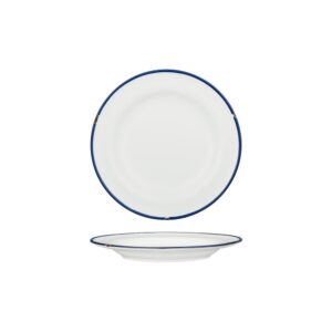Tin Tin Round Plate | White/Navy 210mm