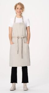 Apron Bib Lockharte Canvas | Ecru