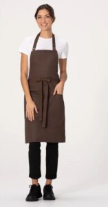 Apron Bib Lockharte Canvas | Espresso