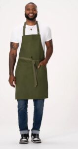 Apron Bib Lockharte Canvas | Green