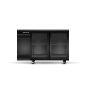 BackBar Underbench Chiller 2 Door Sliding | Black/White