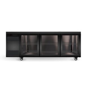 BackBar CounterLine Underbench Chiller 3 Door Glass Sliding | Black/White