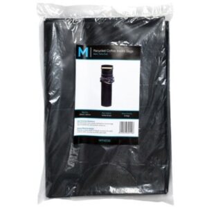 Recycled Coffee Waste Dump Bags- BLACK 330mm x 925mm x 80mu