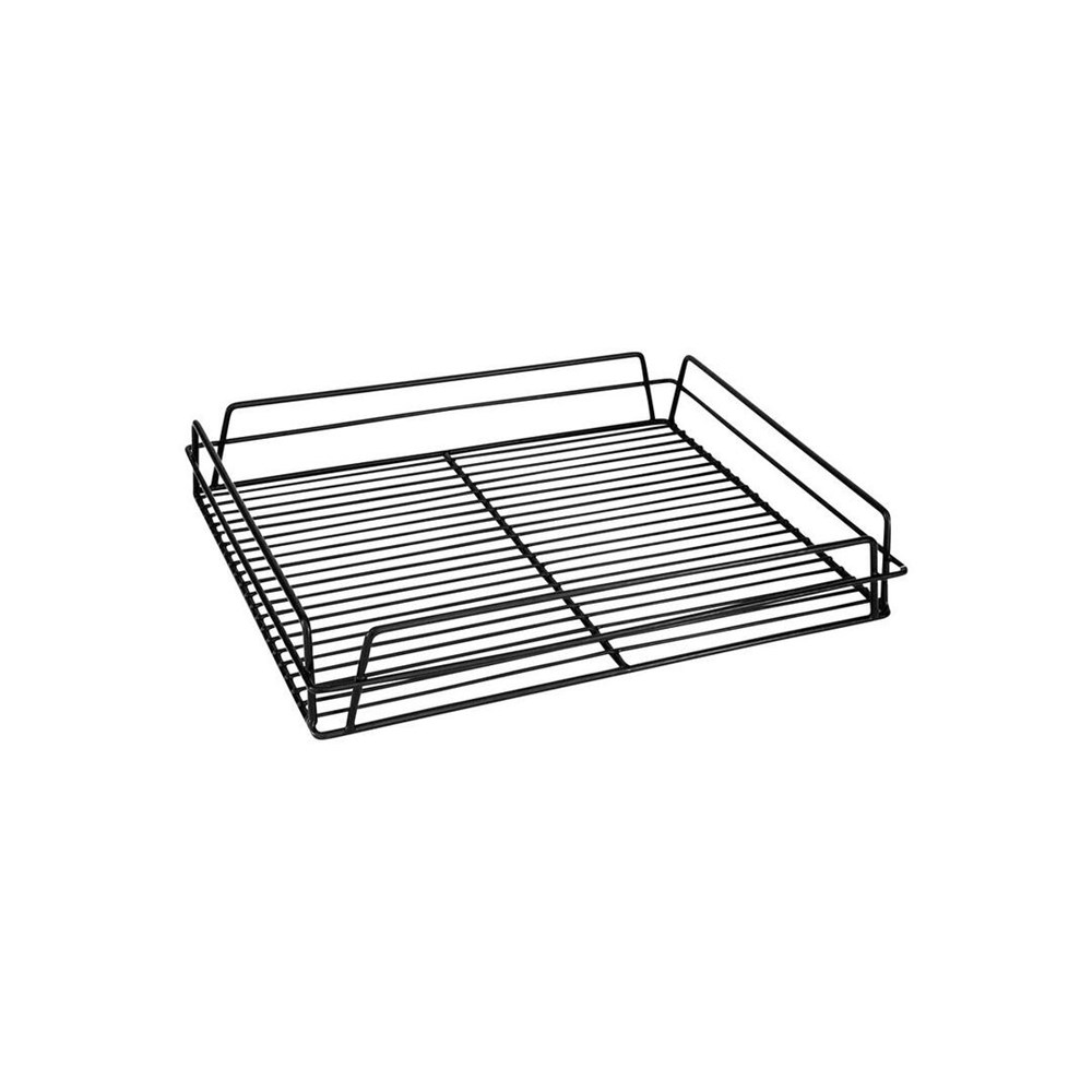 Glass Basket Black Open 430x355mm