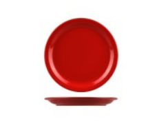 Flinders Healthcare Narrow Rim Plate | 205mm Red
