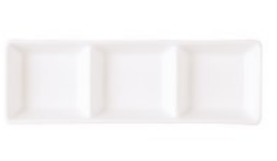Sauce Dish 3 Comp | White