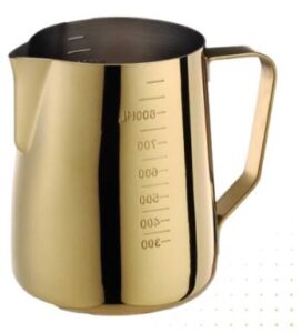 Jug Frothing 950ml Titanium Plated Gold